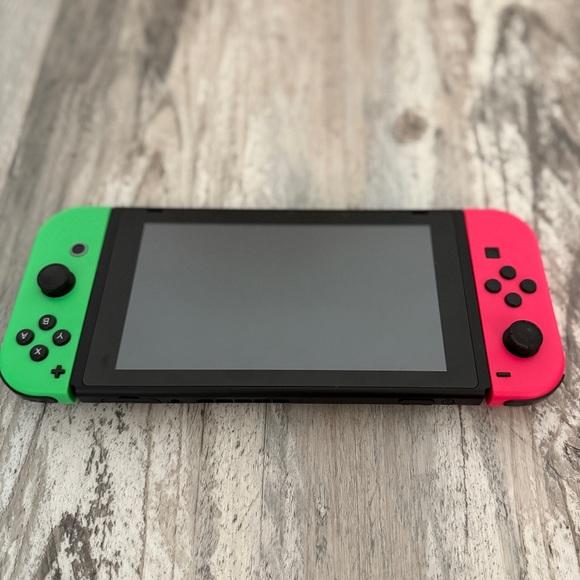 Nintendo Other - Nintendo Switch Full Gaming Console HAC-001 32GB w/ Neon Pink & Green Joy-Con
